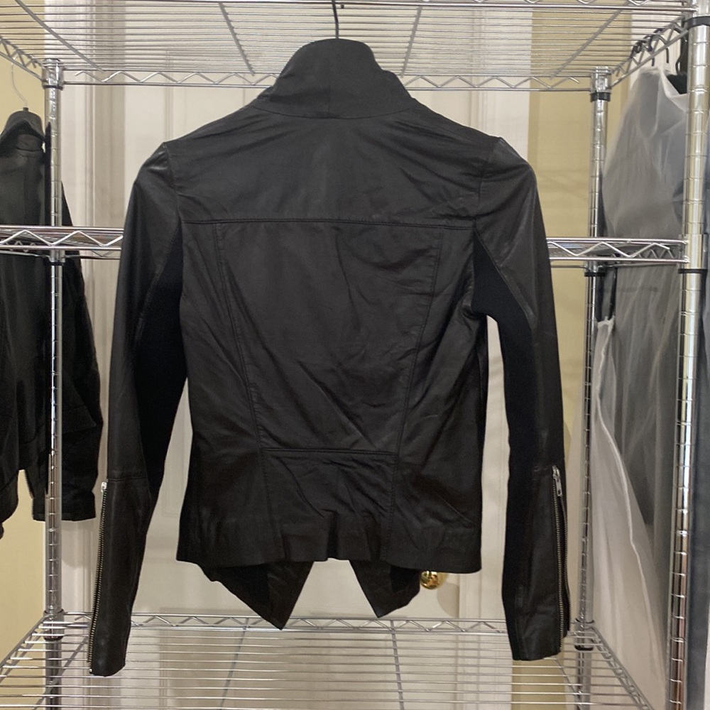New Trouvé chic black 100% leather jacket - Picture 9 of 10